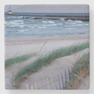 NA, USA, Michigan, Berrien County, St. Joseph, Stone Coaster