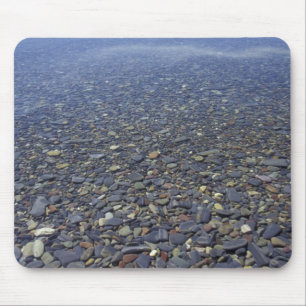 NA, USA, Montana, Glacier NP Rocks in Lake Mouse Pad