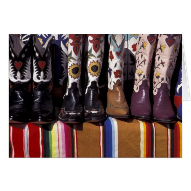 NA, USA, New Mexico, Santa Fe. Cowboy boots (Front Horizontal)