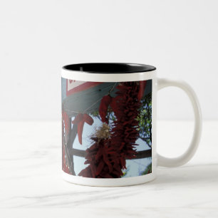 NA, USA, New Mexico, Santa Fe. Two-Tone Coffee Mug
