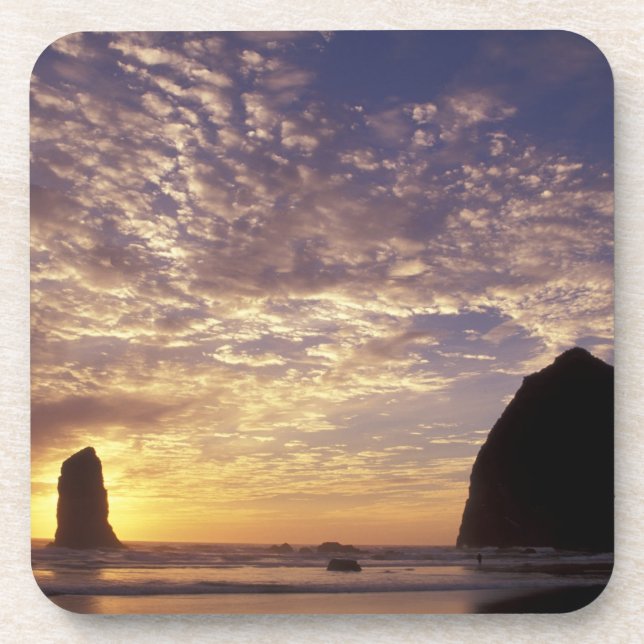 NA, USA, Oregon, Oregon Coast, Canon Beach with Coaster (Front)