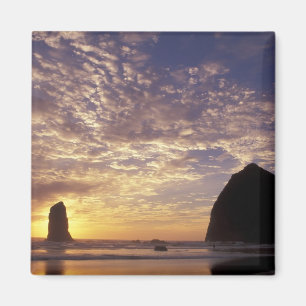 NA, USA, Oregon, Oregon Coast, Canon Beach with Magnet