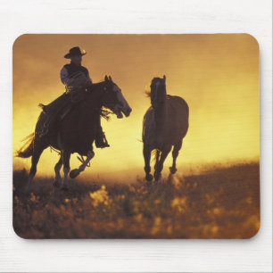 NA, USA, Oregon, Seneca, Ponderosa Ranch, Cowboy 3 Mouse Pad