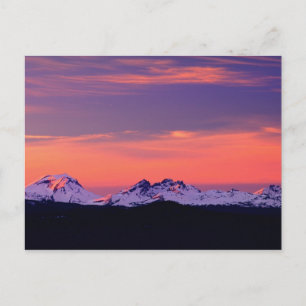 NA, USA, Oregon, The Three Sisters Mountains Postcard
