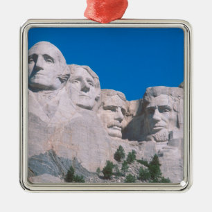 NA, USA, SD, Mount Rushmore. Metal Ornament