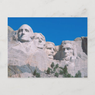 NA, USA, SD, Mount Rushmore. Postcard