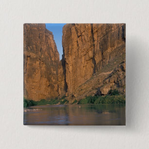 NA, USA, Texas, Big Bend National Park. Rio 15 Cm Square Badge