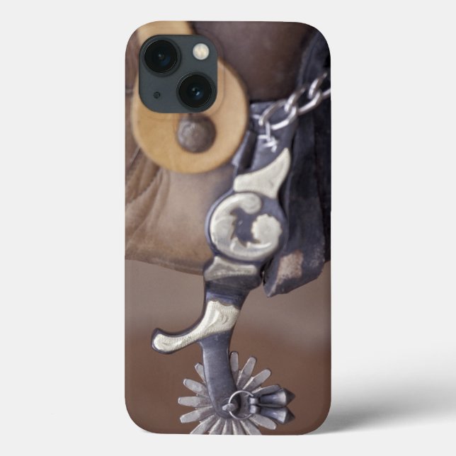 NA, USA, Texas, Lubbock Cowboy boot and spur Case-Mate iPhone Case (Back)