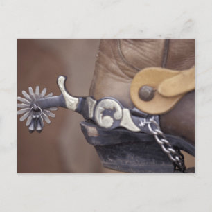 NA, USA, Texas, Lubbock Cowboy boot and spur Postcard