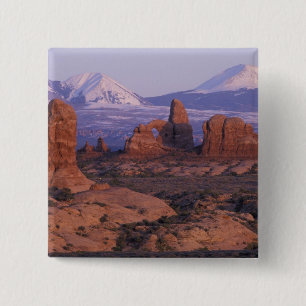 NA, USA, Utah, Arches National Park. Garden of 15 Cm Square Badge
