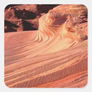 NA, USA, Utah, Vermillion Cliffs. Coyote Butte Square Sticker