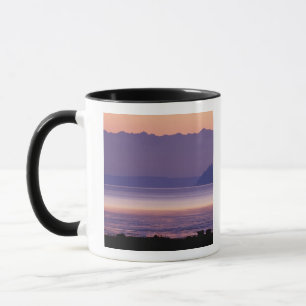 NA, USA, Washington, Conway. Olympic Mountains Mug