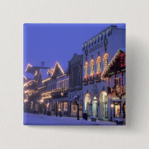 NA, USA, Washington, Leavenworth. Main Street 15 Cm Square Badge