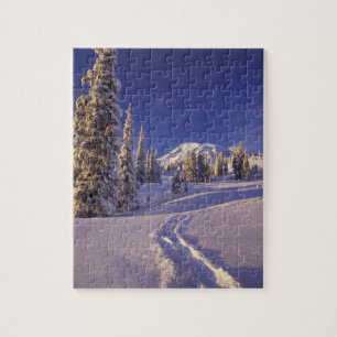 NA, USA, Washington, Mt. Rainier NP, Snowshoe Jigsaw Puzzle
