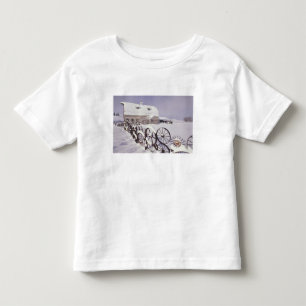 NA, USA, Washington, Uniontown, White barn and Toddler T-Shirt