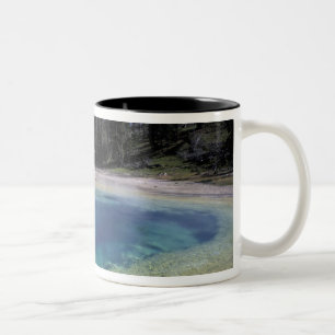 NA, USA, Wyoming, Yellowstone National Park. 2 Two-Tone Coffee Mug