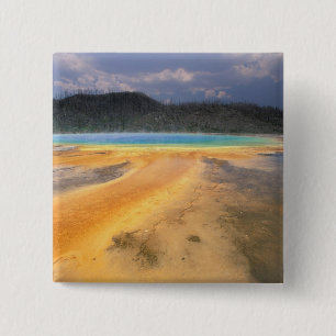 NA, USA, Wyoming, Yellowstone NP, Grand 15 Cm Square Badge