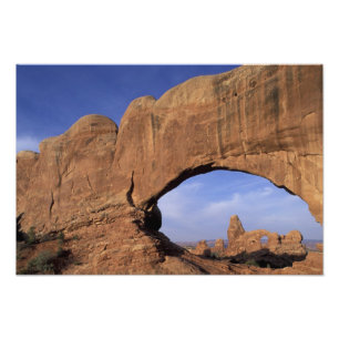 NA, Utah, Arches National Park. Double Arch Photo Print