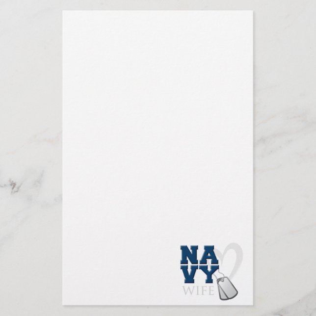 NA-VY Wife Stationery (Front)