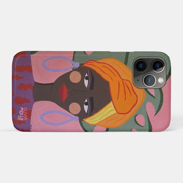 "Naaja" Colourful Phone Cover by Olivia Molly Art (Back (Horizontal))