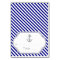 Naby blue anchor nautical wedding escort card