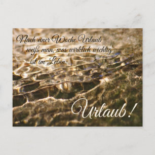 Nach einer Woche Urlaub weiß man... Postcard