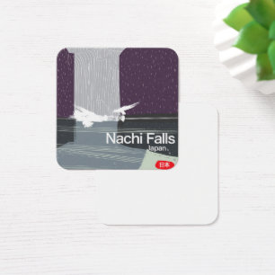 Nachi Falls Japan vintage style travel poster