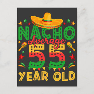Nacho Average 55 Year Old Cinco de Mayo Postcard