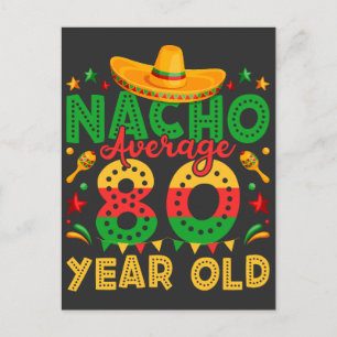 Nacho Average 80 Year Old Cinco de Mayo Postcard