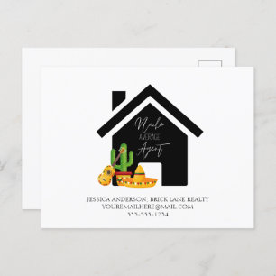 Nacho Average Agent Real Estate Marketing  Postcard