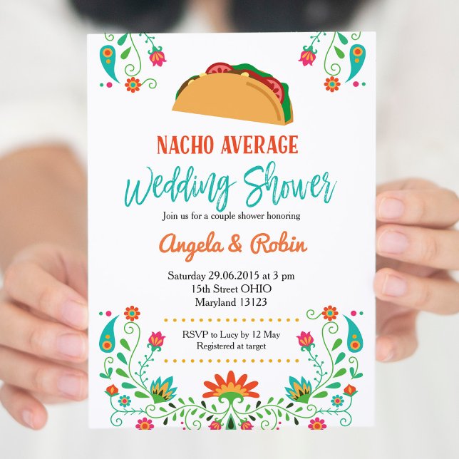 Nacho Average Bridal Shower Invitation (Creator Uploaded)