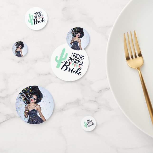 Nacho Average Bride 3-Photo Mexico Bachelorette Confetti (Group)