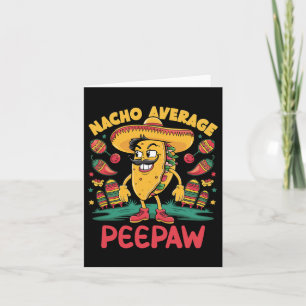 Nacho Average Bunnyaw Mexican Matching Cinco De Ma Card