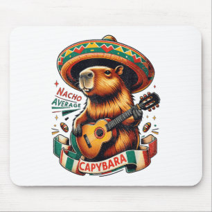 Nacho Average Capybara Cinco De Mayo Men Boys _1 Mouse Pad