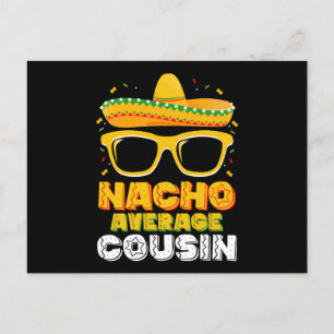 Nacho Average Cousin Family Cinco De Mayo Postcard
