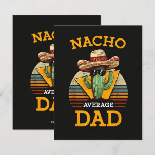 Nacho Average Dad Funny Holiday Card