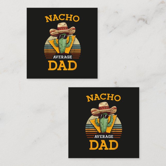 Nacho Average Dad Funny Loyalty Card (Front/Back)