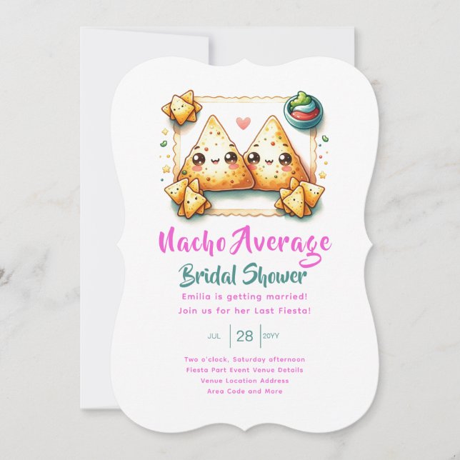 Nacho Average Fiesta! Last Party Bridal Shower Invitation (Front)