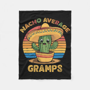 Nacho Average Gramps Matching Mexican Cinco De May Fleece Blanket