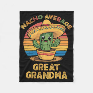 Nacho Average Great Grandma Matching Mexican Cinco Fleece Blanket