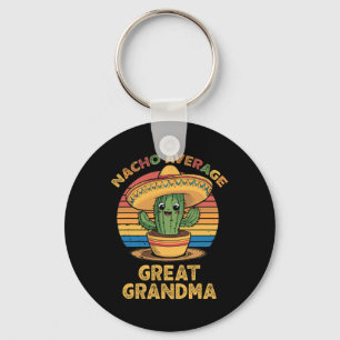 Nacho Average Great Grandma Matching Mexican Cinco Key Ring