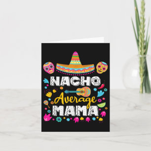 Nacho Average Mama Cinco De Mayo Mexican Matching  Card