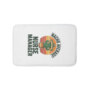 Nacho Average Nurse Manager Funny Cactus Shirt_1 Bath Mat