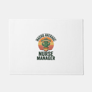 Nacho Average Nurse Manager Funny Cactus Shirt_1 Doormat