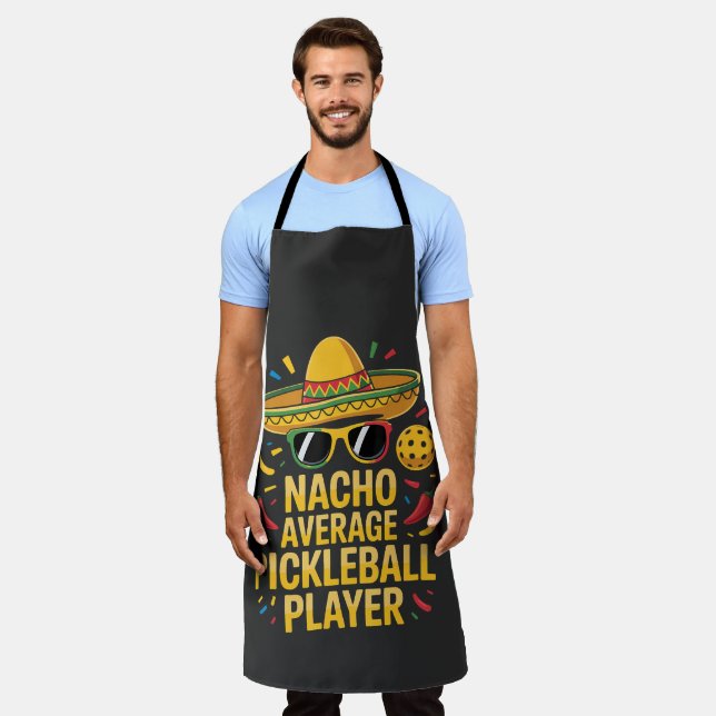 Nacho Average Pickleball Player Apron (Worn)