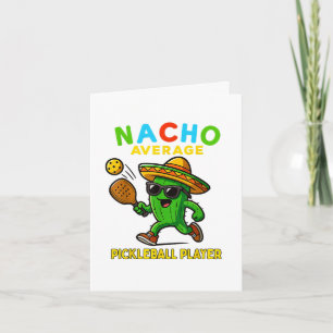 Nacho Average Pickleball Player Holiday Card