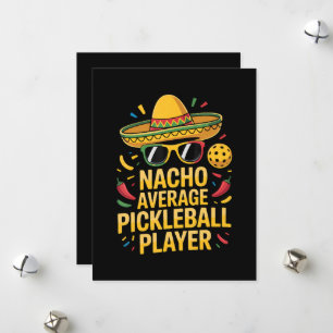 Nacho Average Pickleball Player Holiday Card