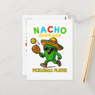 Nacho Average Pickleball Player Postcard