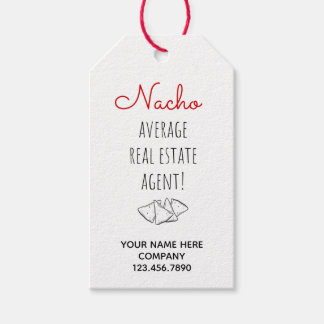 Nacho Average Real Estate Agent Gift Tags