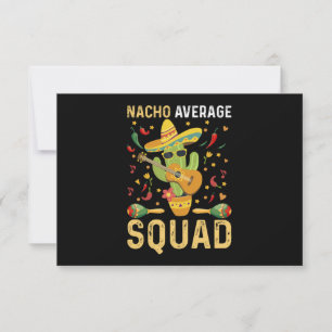 Nacho Average Squad Cinco De Mayo Mexican Party Thank You Card